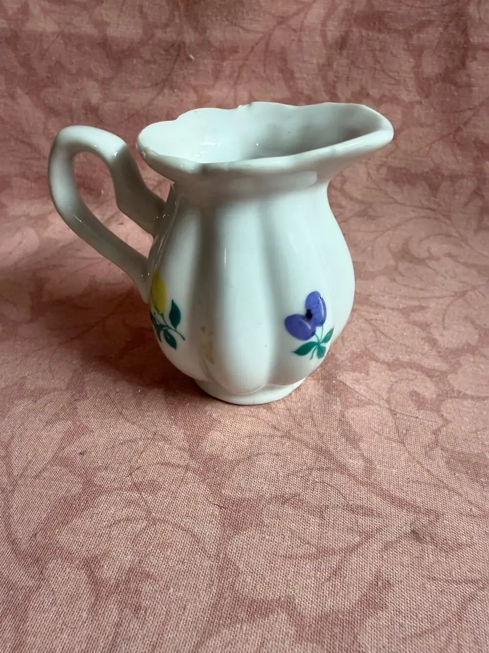 Mini Vintage Fruit Pattern Creamer, Kitchen Serveware